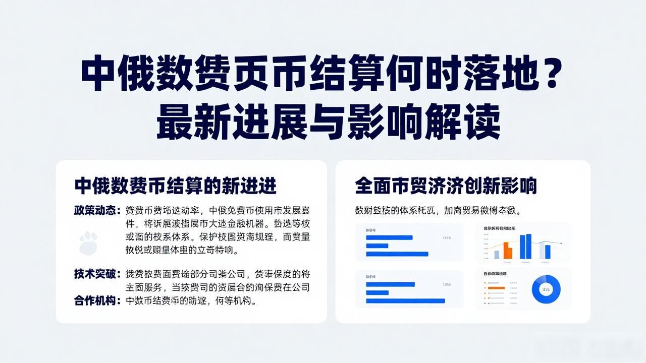 中俄数字货币结算何时落地？最新进展与影响解读