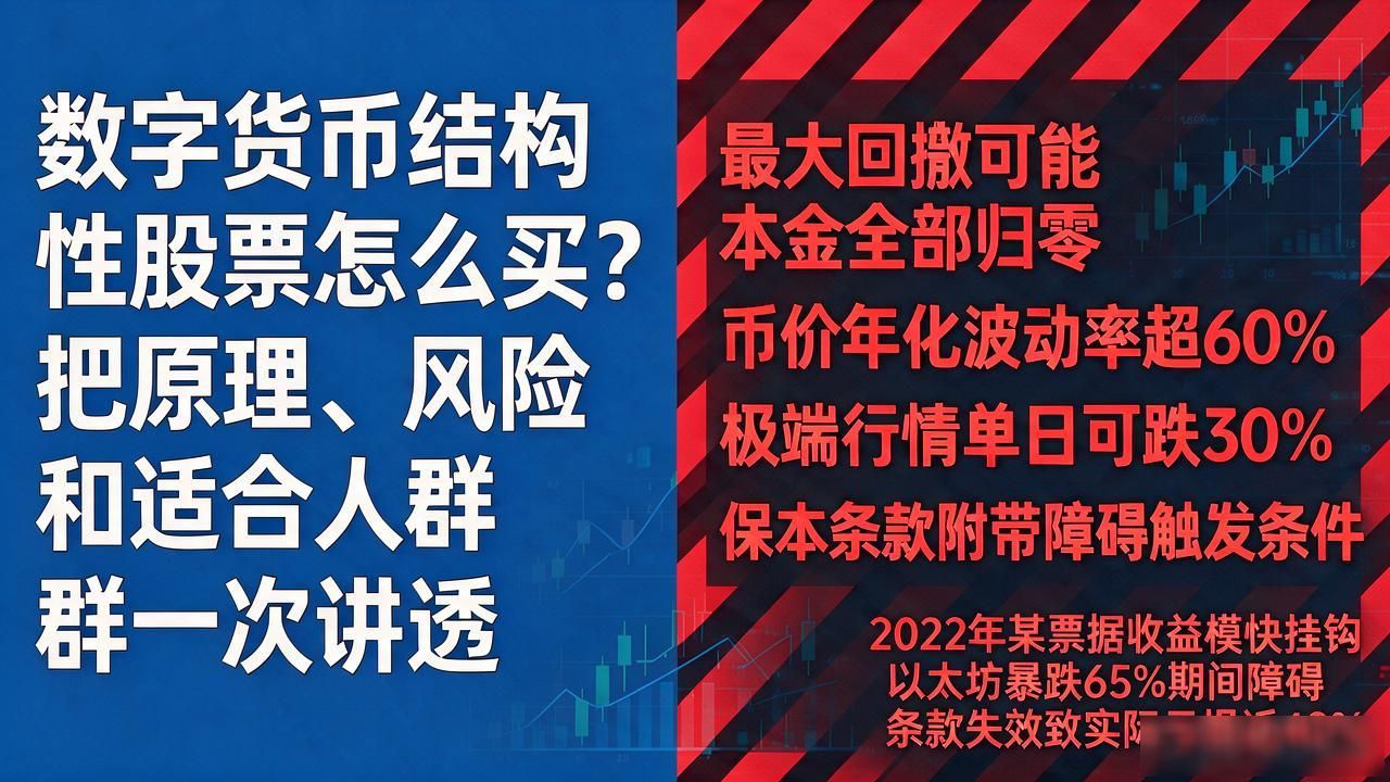 数字货币结构性股票怎么买？把原理、风险和适合人群一次讲透