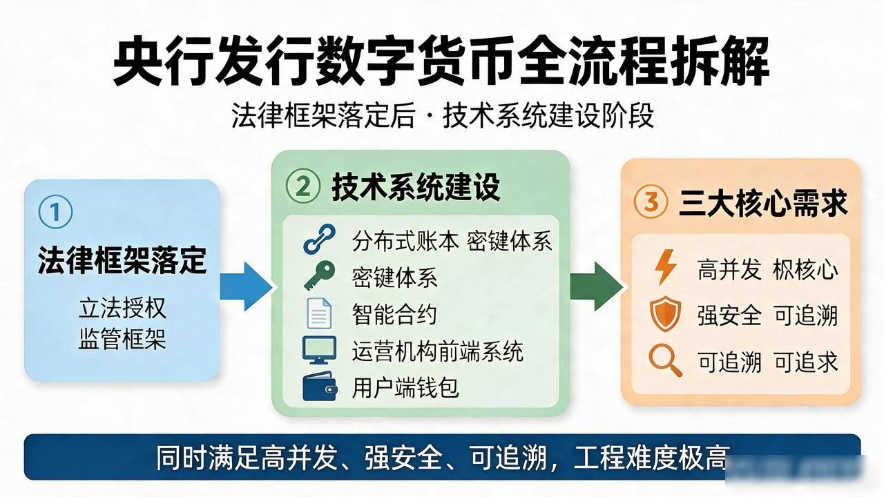 央行发行数字货币到底要经过哪些步骤？全流程拆解一看就懂