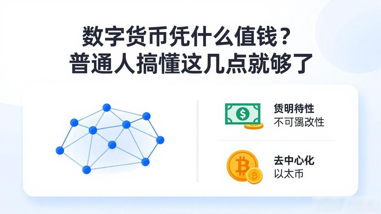 数字货币凭什么值钱？普通人搞懂这几点就够了