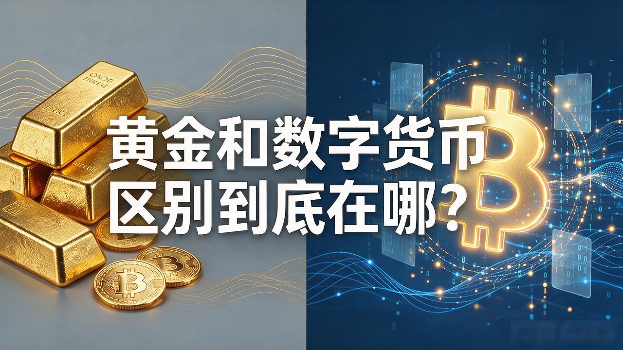 黄金与比特币区别_黄金和数字货币区别_价值锚定波动风险对比