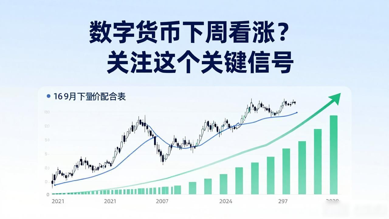 数字货币下周看涨？关注这几个关键信号