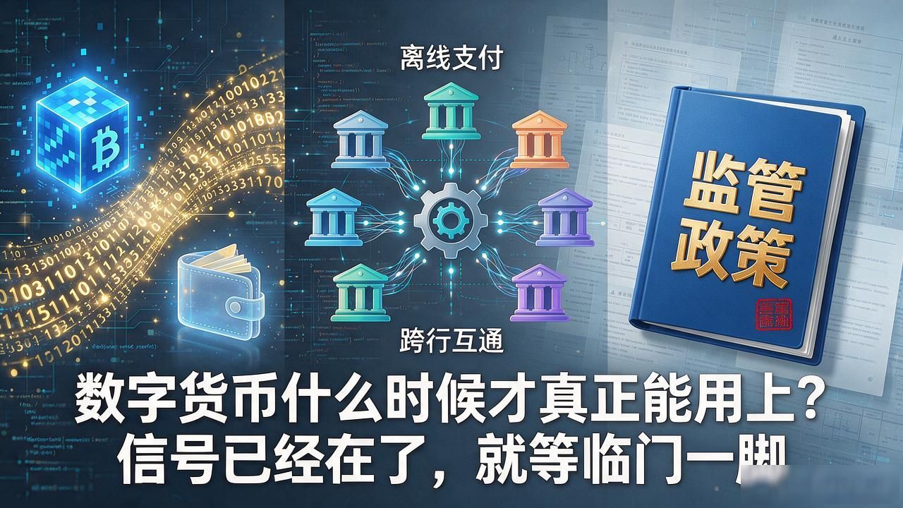 数字货币什么时候才真正能用上？信号已经在了，就等临门一脚