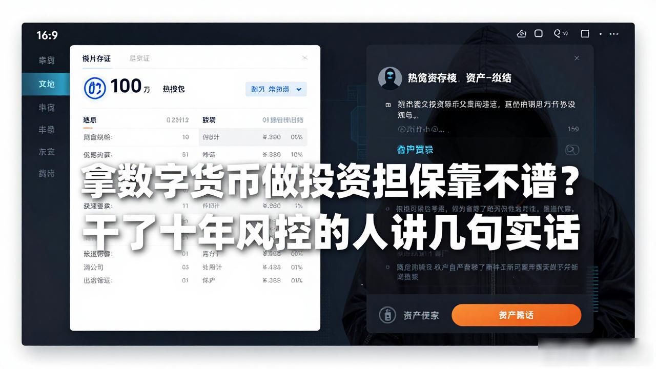 拿数字货币做投资担保靠不靠谱？干了十年风控的人讲几句实话