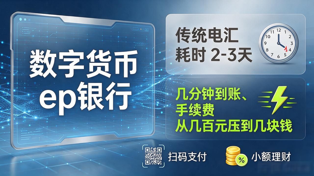 数字货币ep银行是啥来头？普通人怎么开户、存取、花出去