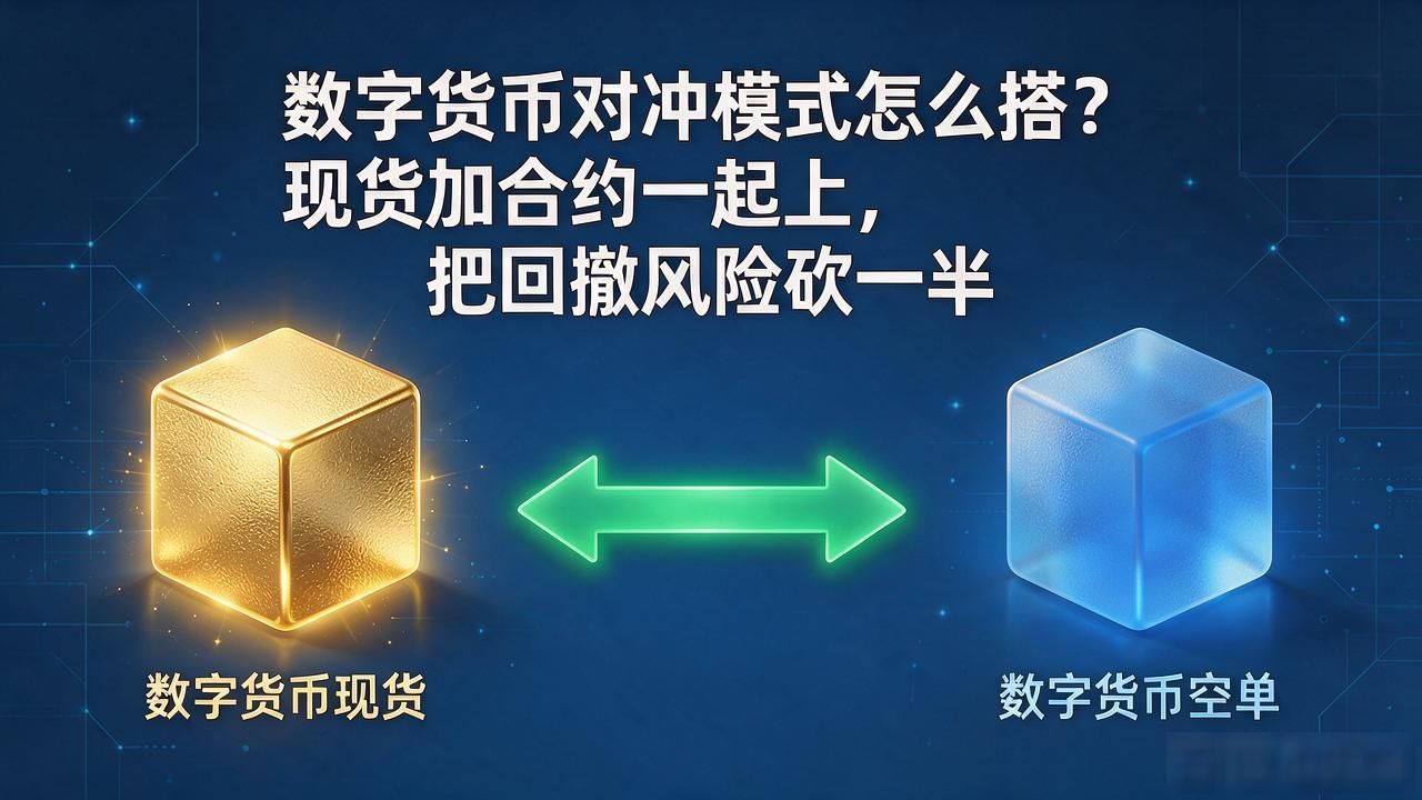 数字货币对冲模式怎么搭？现货加合约一起上，把回撤风险砍一半