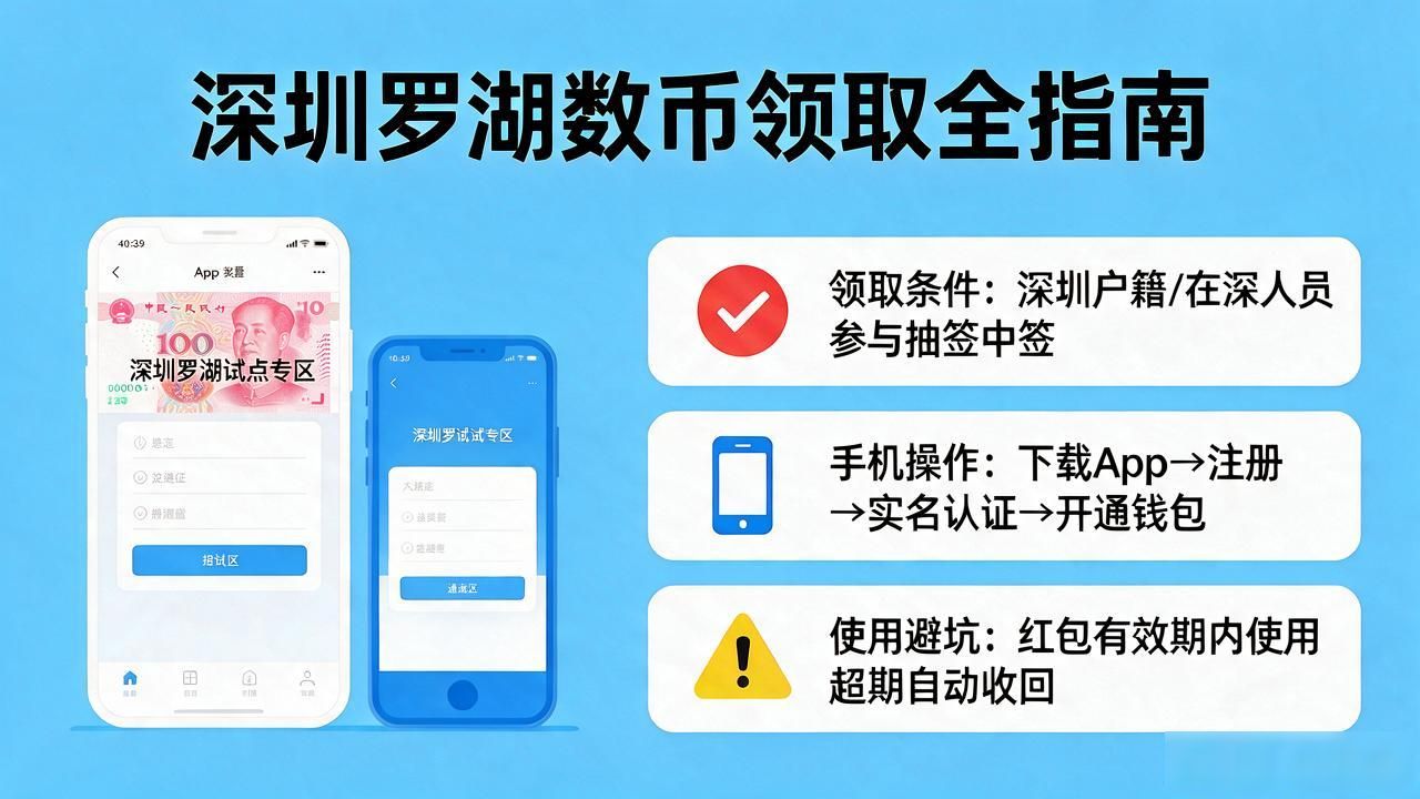 深圳罗湖数字货币怎么领？领取条件、手机操作、使用避坑全整理