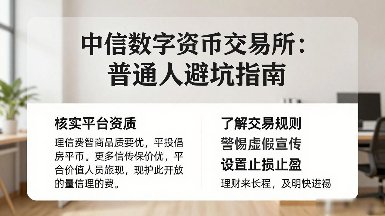 中信数字货币交易所_核实平台资质避免虚拟货币诈骗_警惕冒充中信的数字货币交易平台