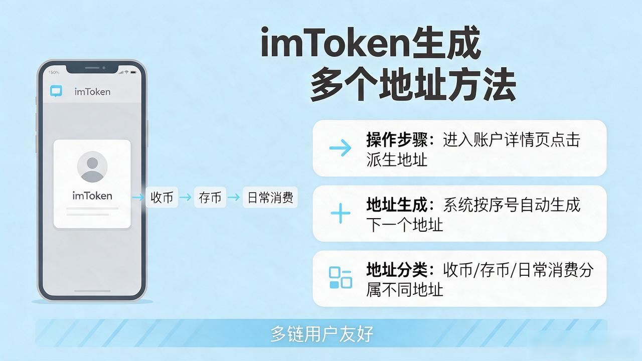 imToken怎么生成多个地址？一个钱包搞定，不用反复创建