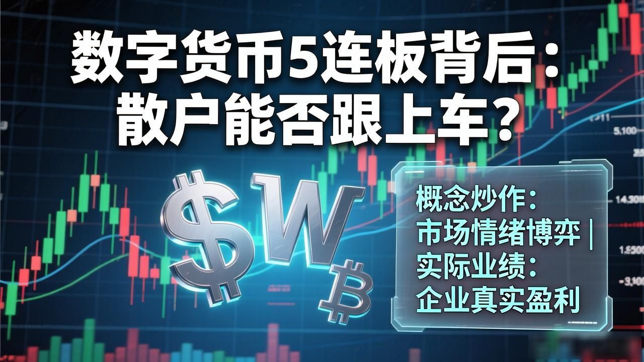 数字货币5连板背后：散户能否跟上车？