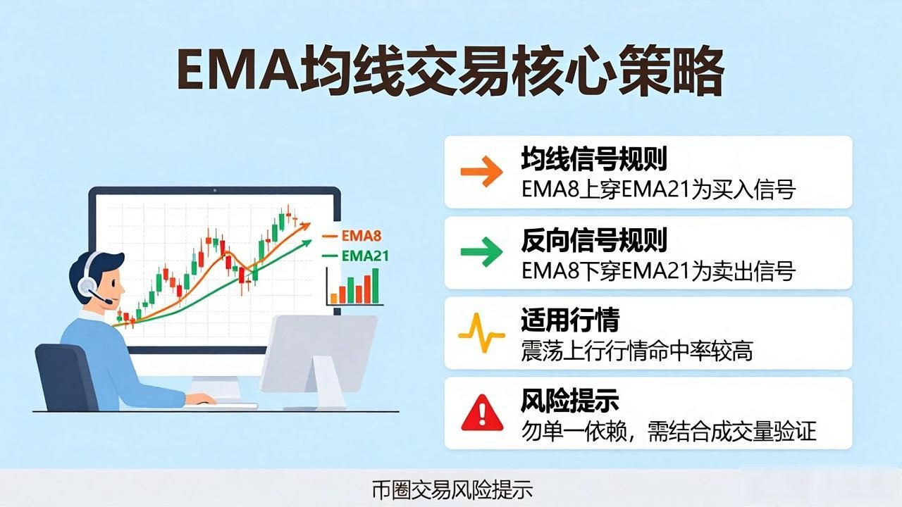 数字货币交易必看：EMA均线怎么用最赚钱