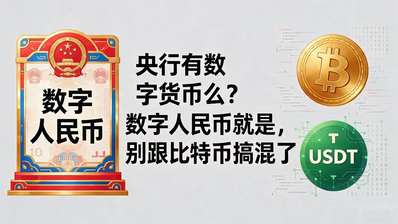 央行有数字货币么？数字人民币就是，别跟比特币搞混了