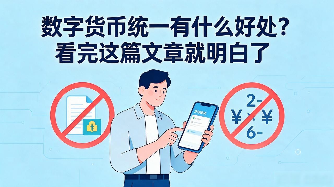 数字货币统一有什么好处？看完这篇文章就明白了
