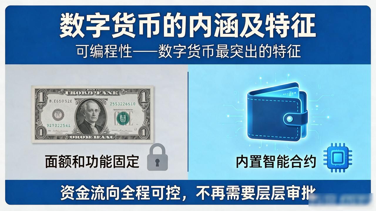 数字货币内涵及特征_数字货币的核心特征可编程性_数字货币与电子钱的区别