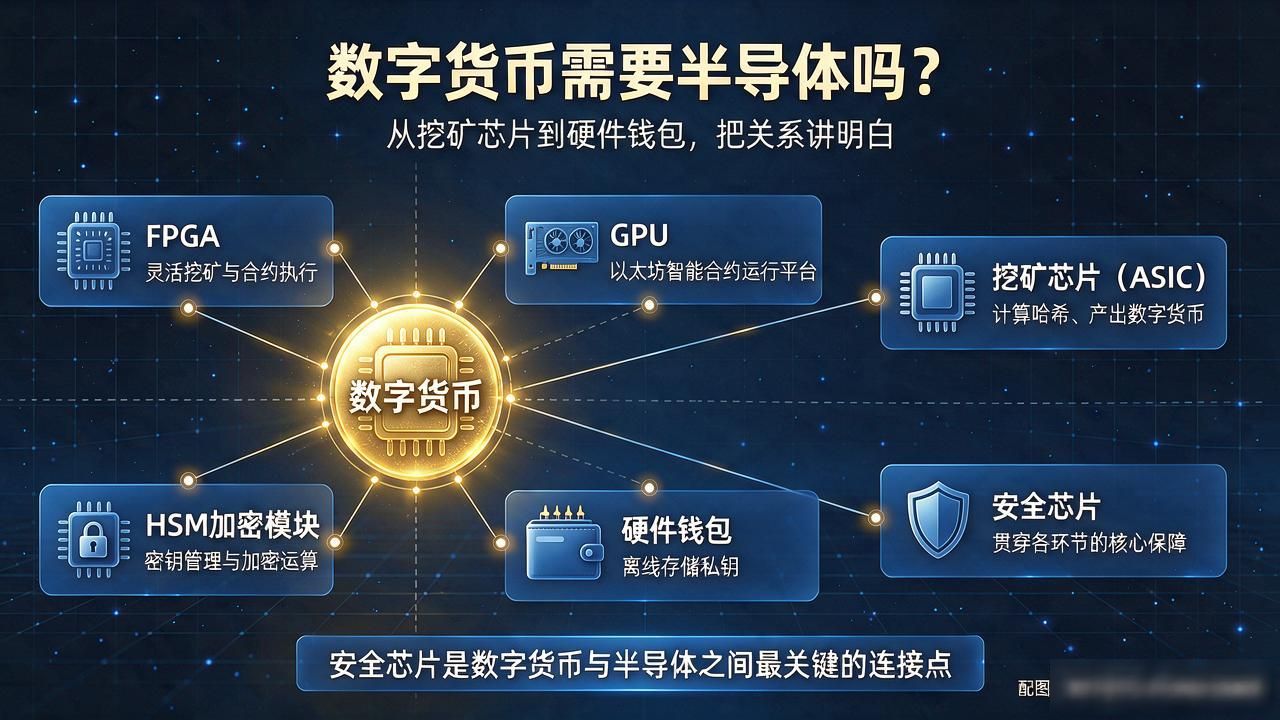 数字货币需要半导体吗？从挖矿芯片到硬件钱包，把关系讲明白